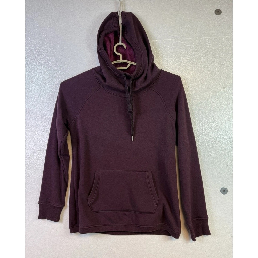 90 Degree Reflex Women's‎ Lux Fleece Hoodie XL Burgundy Kangaroo Pocket Hipster
